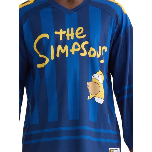 The Simpsons Hockey Jersey NWT Long Sleeve Men's Graphic - Picture 2 of 6